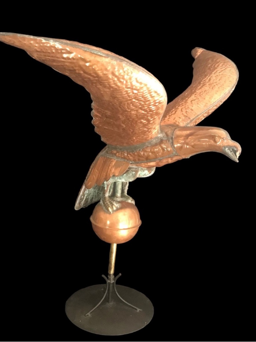 New Copper Eagle Weathervane Copper. Full sized and comes with Directionals!